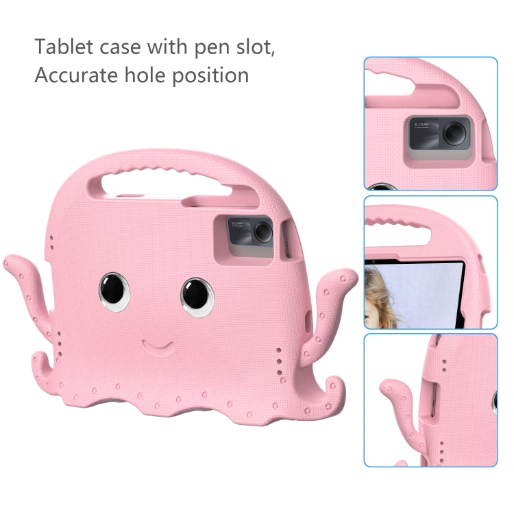 For Lenovo Tab M11 /Xiaoxin Pad 11 2024 Octopus Style EVA Hybrid PC Shockproof Tablet Case with Strap(Pink) - Lenovo by PMC Jewellery | Online Shopping South Africa | PMC Jewellery | Buy Now Pay Later Mobicred