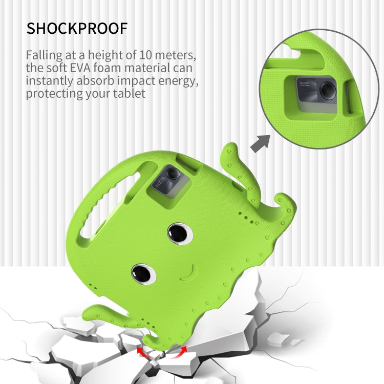 For Lenovo Tab M11 /Xiaoxin Pad 11 2024 Octopus Style EVA Hybrid PC Shockproof Tablet Case with Strap(Grass Green) - Lenovo by PMC Jewellery | Online Shopping South Africa | PMC Jewellery | Buy Now Pay Later Mobicred