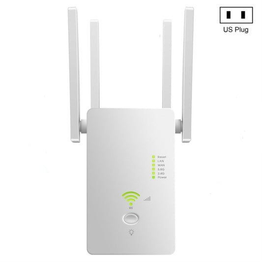 U6 5Ghz Wireless WiFi Repeater 1200Mbps Router Wifi Booster 2.4G Long Range Extender(US Plug) - Broadband Amplifiers by PMC Jewellery | Online Shopping South Africa | PMC Jewellery | Buy Now Pay Later Mobicred