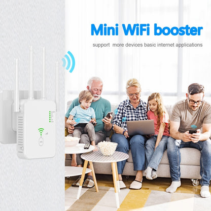 U10 1200Mbps Signal Booster WiFi Extender WiFi Antenna Dual Band 5G Wireless Signal Repeater(US Plug) - Broadband Amplifiers by PMC Jewellery | Online Shopping South Africa | PMC Jewellery | Buy Now Pay Later Mobicred