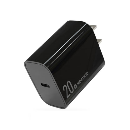 NORTHJO NOPD2001 PD 20W USB-C / Type-C Single Port Fast Charger, Plug Type:US Plug(Black) - USB Charger by NORTHJO | Online Shopping South Africa | PMC Jewellery | Buy Now Pay Later Mobicred