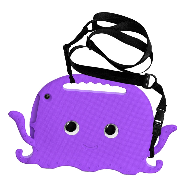 For Amazon Kindle Fire HD10 2021 Octopus Style EVA + PC Tablet Case with Strap(Purple) - Amazon by PMC TechLife | Online Shopping South Africa | PMC TechLife | Buy Now Pay Later Mobicred