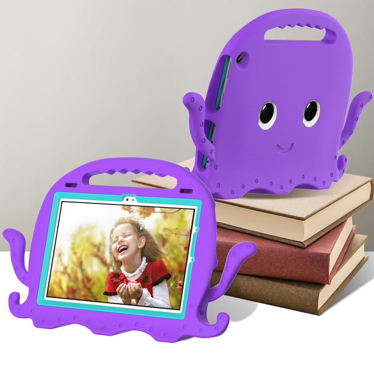 For Amazon Kindle Fire HD10 2021 Octopus Style EVA + PC Tablet Case with Strap(Purple) - Amazon by PMC TechLife | Online Shopping South Africa | PMC TechLife | Buy Now Pay Later Mobicred