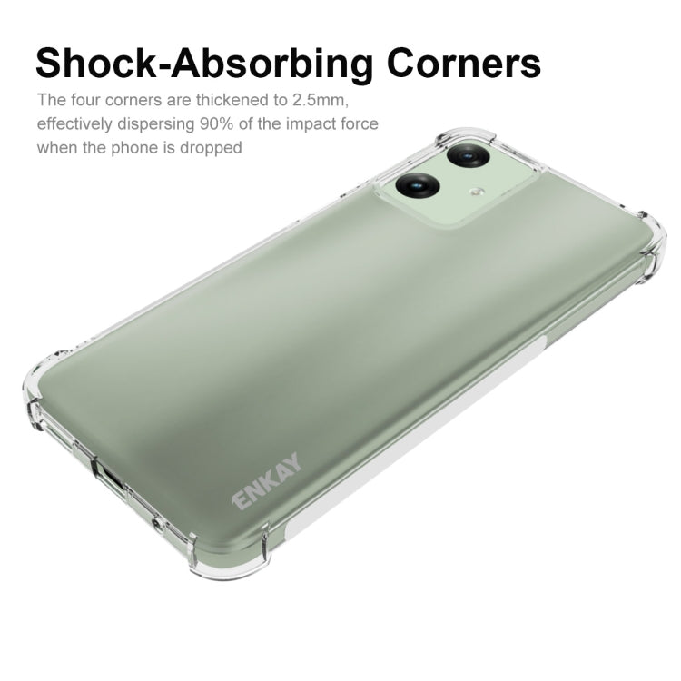 For Motorola Moto G Play 4G 2024 ENKAY Hat-Prince Transparent TPU Shockproof Phone Case - Motorola Cases by ENKAY | Online Shopping South Africa | PMC Jewellery | Buy Now Pay Later Mobicred