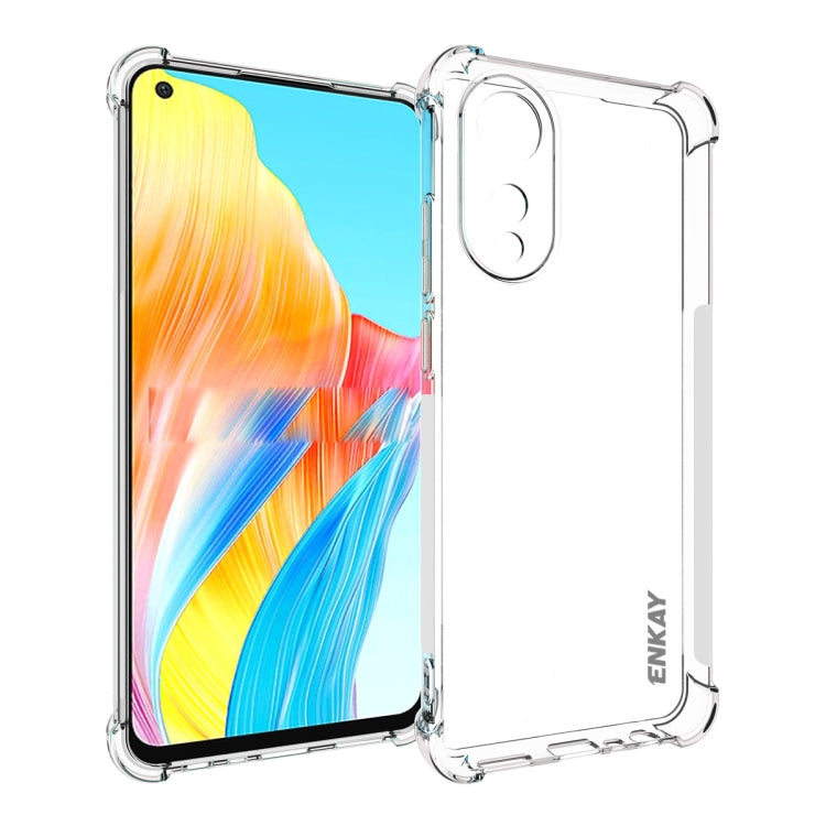 For OPPO A78 4G ENKAY Clear TPU Shockproof Anti-slip Phone Case - OPPO Cases by ENKAY | Online Shopping South Africa | PMC Jewellery