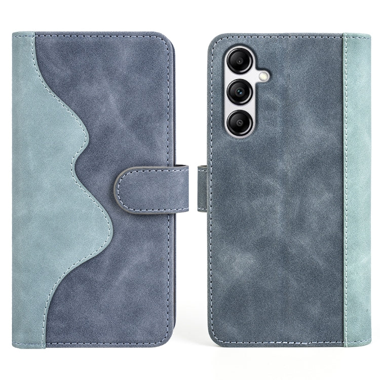 For Samsung Galaxy A34 5G Stitching Horizontal Flip Leather Phone Case(Blue) - Galaxy Phone Cases by PMC Jewellery | Online Shopping South Africa | PMC Jewellery