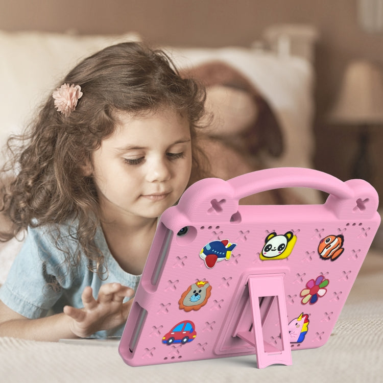 For Amazon Fire HD 10 2021 Handle Kickstand Children EVA Shockproof PC Tablet Case(Pink) - Amazon by PMC TechLife | Online Shopping South Africa | PMC TechLife | Buy Now Pay Later Mobicred