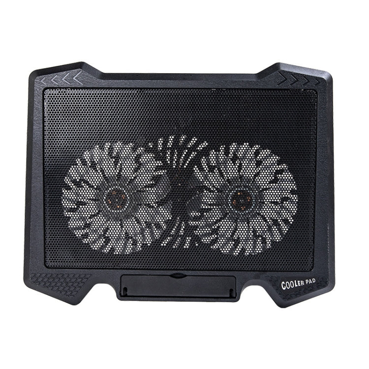 S200 Dual Silent Cooling Fan Portable Slim Notebook Cooling Pad for Laptop(Black) - Cooling Pads by PMC Jewellery | Online Shopping South Africa | PMC Jewellery | Buy Now Pay Later Mobicred
