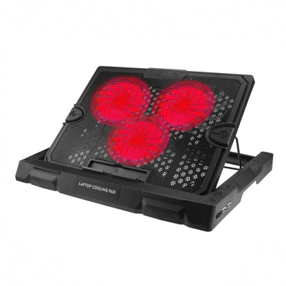 S300 3 Fan Adjustable Wind Speed Desktop Laptop Cooling Pad with Holder(Red) - Cooling Pads by PMC Jewellery | Online Shopping South Africa | PMC Jewellery | Buy Now Pay Later Mobicred