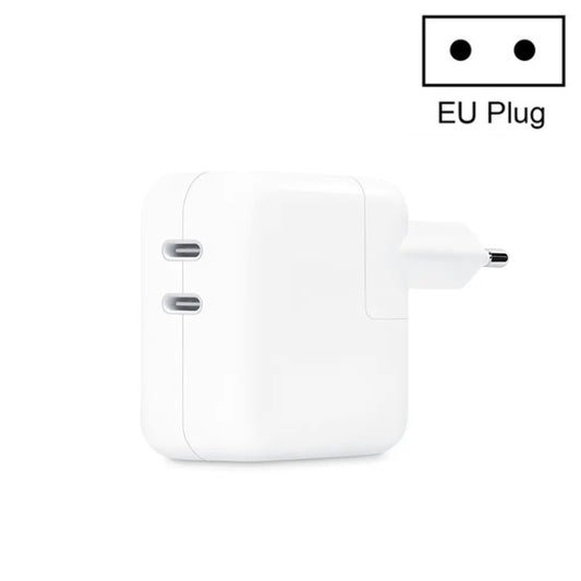 35W PD3.0 USB-C / Type-C Dual Port Charger for iPhone / iPad Series, Plug Size:EU Plug - USB Charger by PMC Jewellery | Online Shopping South Africa | PMC Jewellery | Buy Now Pay Later Mobicred