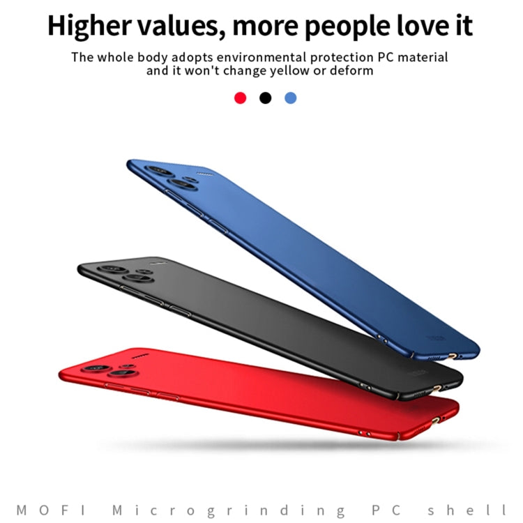 For Redmi Note 13 Pro+ MOFI Micro-Frosted PC Ultra-thin Hard Phone Case(Red) - Note 13 Pro+ Cases by MOFI | Online Shopping South Africa | PMC Jewellery