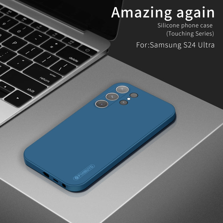 For Samsung Galaxy S24 Ultra 5G PINWUYO Sense Series Liquid Silicone TPU Phone Case(Blue) - Galaxy S24 Ultra 5G Cases by PINWUYO | Online Shopping South Africa | PMC Jewellery | Buy Now Pay Later Mobicred