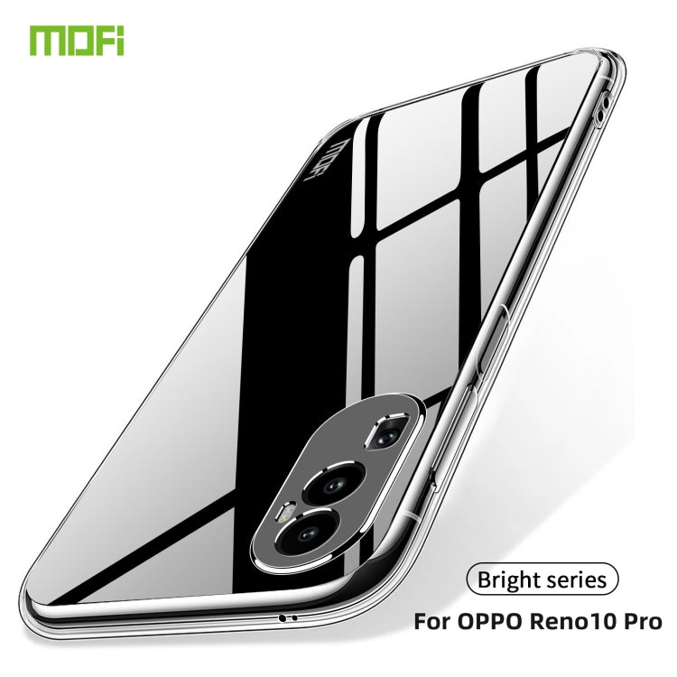 For?OPPO Reno10 Pro China MOFI Ming Series Transparent Ultra-thin TPU Phone Case(Transparent) - OPPO Cases by MOFI | Online Shopping South Africa | PMC Jewellery