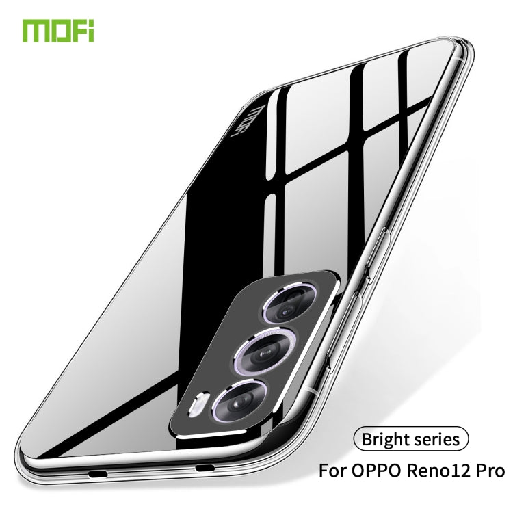 For OPPO Reno12 Pro Global MOFI Ming Series Transparent Ultra-thin TPU Phone Case(Transparent) - Reno12 Pro Cases by MOFI | Online Shopping South Africa | PMC Jewellery | Buy Now Pay Later Mobicred