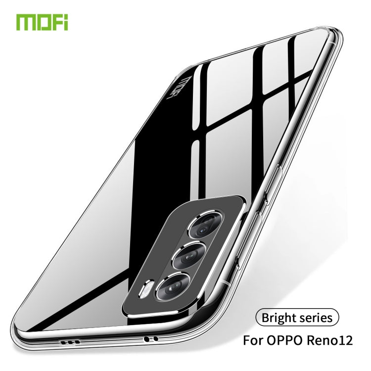 For OPPO Reno12 Global MOFI Ming Series Transparent Ultra-thin TPU Phone Case(Transparent) - Reno12 Cases by MOFI | Online Shopping South Africa | PMC Jewellery | Buy Now Pay Later Mobicred