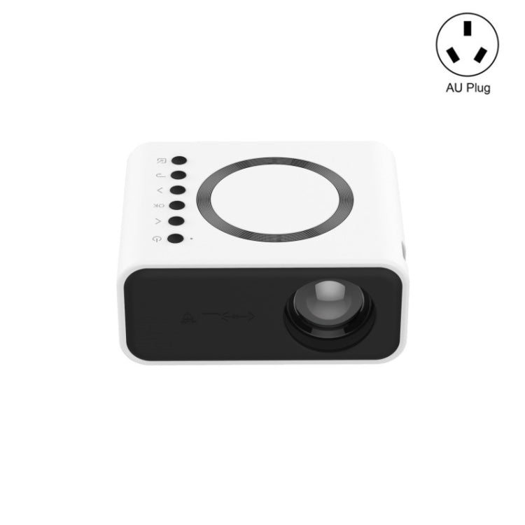 YT300 Home Multimedia Mini Remote Projector Support Mobile Phone(AU Plug White) - Mini Projector by PMC Jewellery | Online Shopping South Africa | PMC Jewellery | Buy Now Pay Later Mobicred