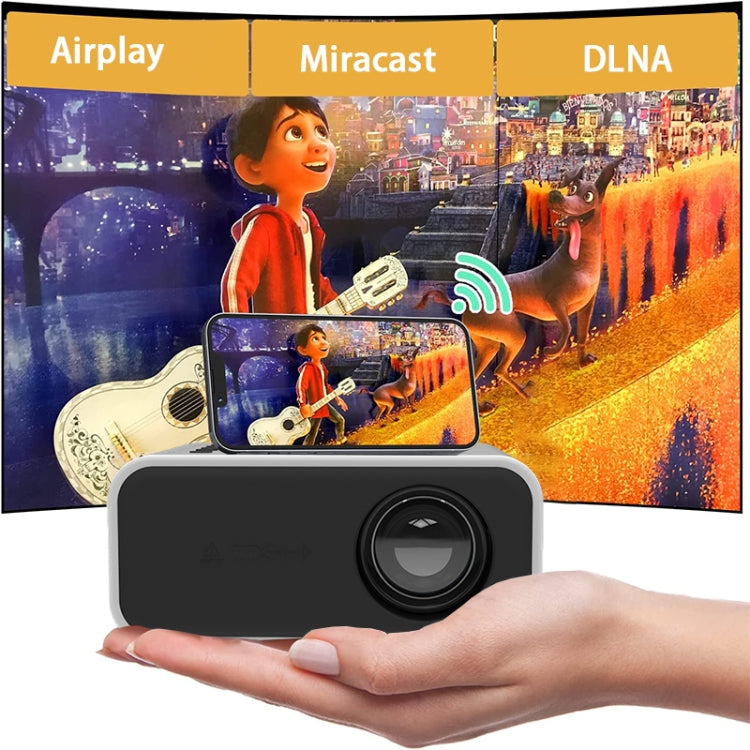 YT300 Home Multimedia Mini Remote Projector Support Mobile Phone(US Plug Black) - Mini Projector by PMC Jewellery | Online Shopping South Africa | PMC Jewellery | Buy Now Pay Later Mobicred