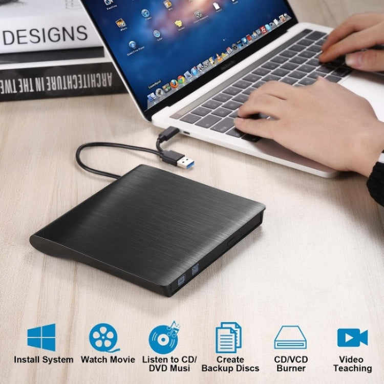 BT638 Notebook Desktop External USB 3.0 Portable CD Player CD-RW Optical Drive Burner - Rewritable Drive by PMC Jewellery | Online Shopping South Africa | PMC Jewellery | Buy Now Pay Later Mobicred