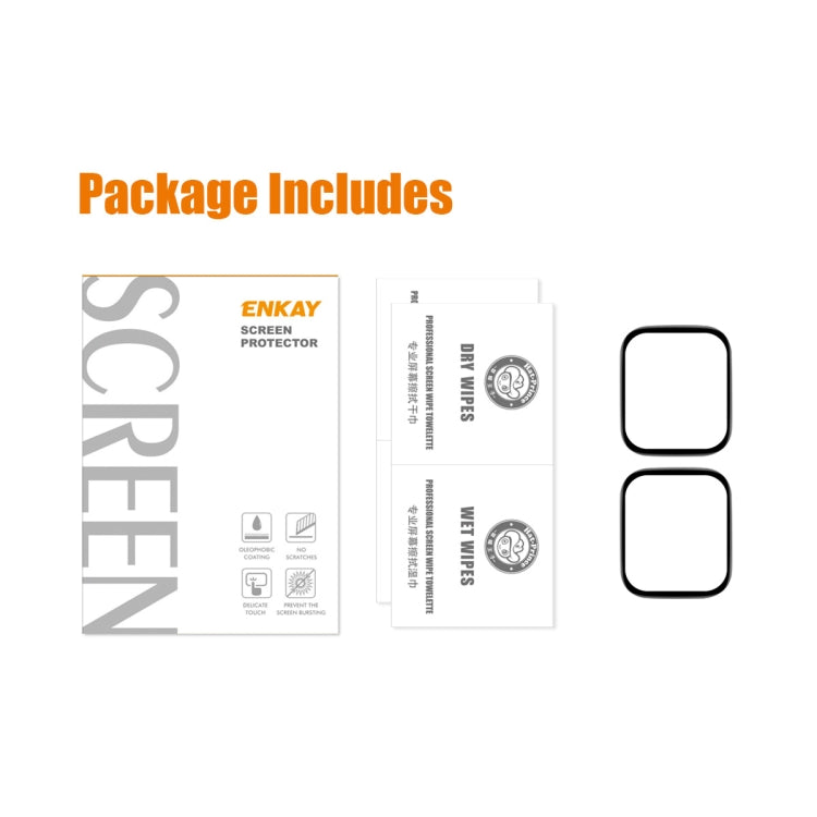 For Redmi Watch 3 Lite 2pcs ENKAY ENKAY 3D Full Coverage Soft PC Edge PMMA HD Screen Film - free shipping - PMC TechLife - Order now!