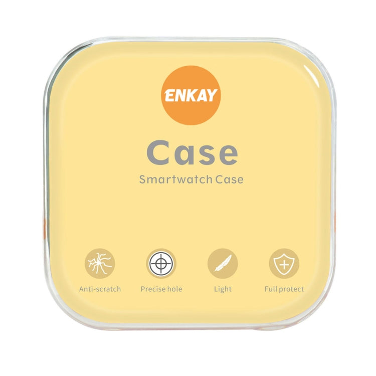 For Garmin Forerunner 965 ENKAY Hat-Prince Transparent TPU Frame Drop Protection Case(Purple) - Watch Cases by ENKAY | Online Shopping South Africa | PMC TechLife | Buy Now Pay Later Mobicred