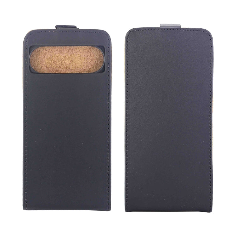 For Google Pixel 9 / 9 Pro Vertical Flip Leather Phone Case with Card Slot(Black) - Google Cases by PMC TechLife | Online Shopping South Africa | PMC TechLife | Buy Now Pay Later Mobicred