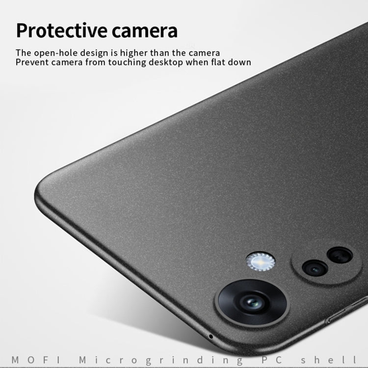 For OPPO K11X 5G MOFI Fandun Series Frosted PC Ultra-thin All-inclusive Phone Case(Black) - OPPO Cases by MOFI | Online Shopping South Africa | PMC Jewellery