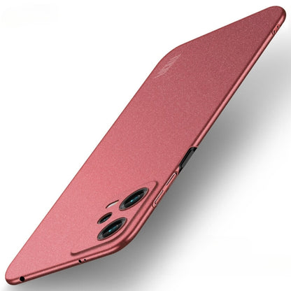 For Xiaomi Redmi Note 12 Global MOFI Fandun Series Frosted PC Ultra-thin All-inclusive Phone Case(Red) - Note 12 Pro Cases by MOFI | Online Shopping South Africa | PMC Jewellery