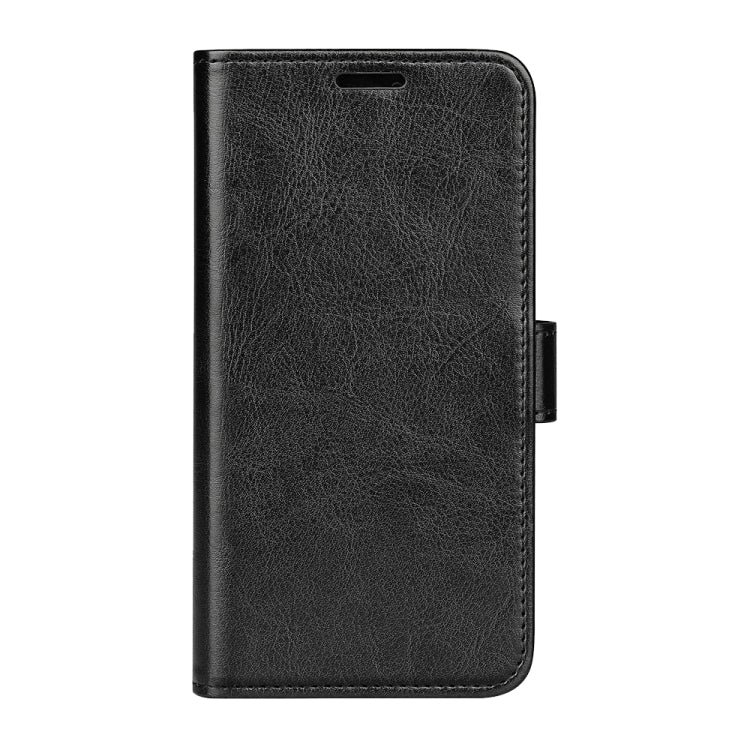 For iPhone 16 Plus R64 Texture Horizontal Flip Leather Phone Case(Black) - iPhone 16 Plus Cases by PMC TechLife | Online Shopping South Africa | PMC TechLife | Buy Now Pay Later Mobicred