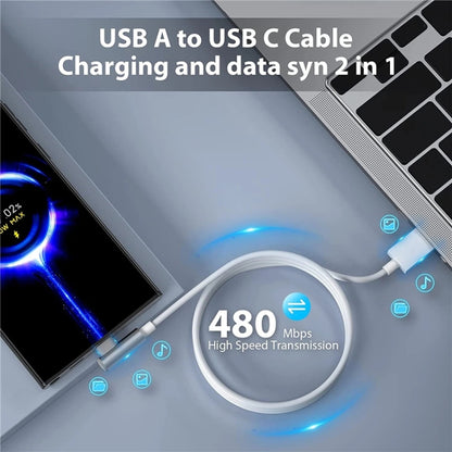 5pcs XJ-94 1m USB to Type-C Elbow Fast Charging Data Cable for Samsung and Other Phone(Black) - USB-C & Type-C Cable by PMC Jewellery | Online Shopping South Africa | PMC Jewellery