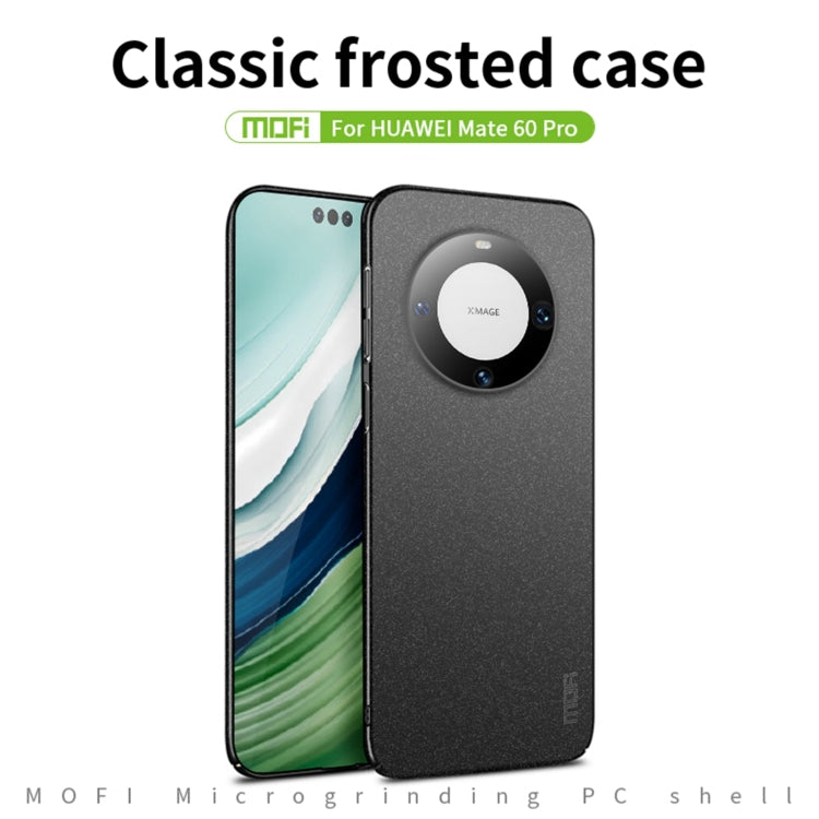 For Huawei Mate 60 Pro MOFI Fandun Series Frosted PC Ultra-thin All-inclusive Phone Case(Gray) - Huawei Cases by MOFI | Online Shopping South Africa | PMC Jewellery