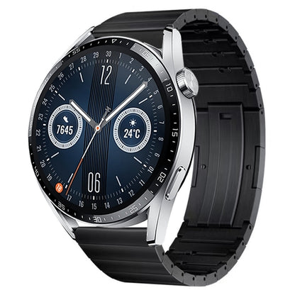 For Huawei Watch GT3 46mm Titanium Alloy Quick Release Watch Band(Black) - Watch Bands by PMC Jewellery | Online Shopping South Africa | PMC Jewellery