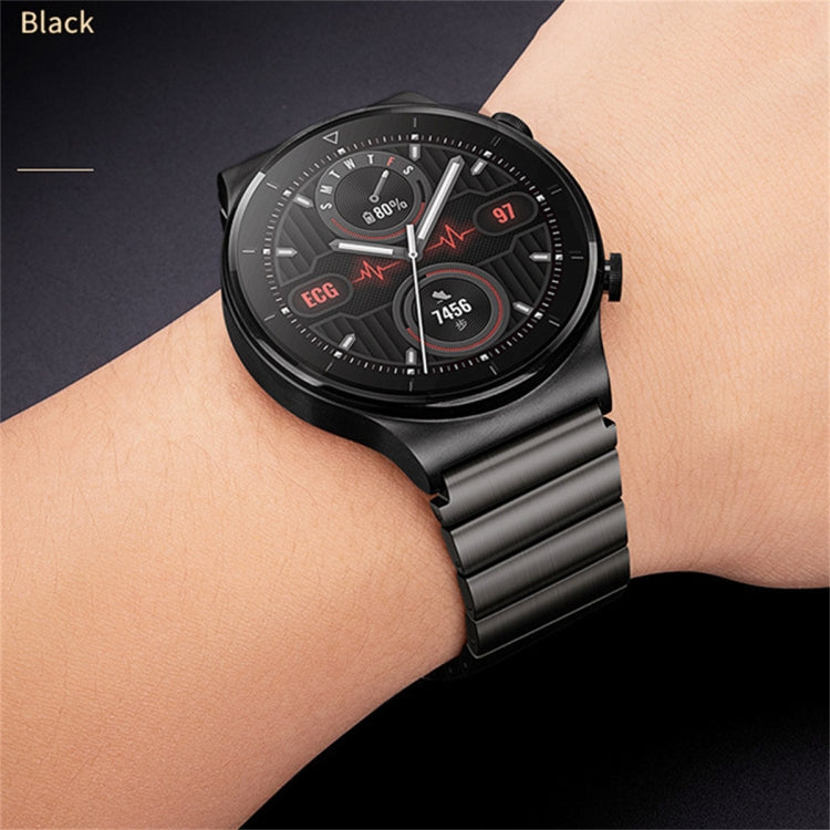 For Samsung Gear S3 Frontier One Bead Titanium Alloy Watch Band(Black) - Watch Bands by PMC TechLife | Online Shopping South Africa | PMC TechLife