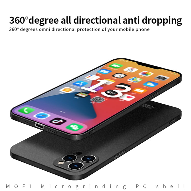 For iPhone 15 Pro MOFI Fandun Series Frosted PC Ultra-thin All-inclusive Phone Case(Gray) - iPhone 15 Pro Cases by MOFI | Online Shopping South Africa | PMC TechLife