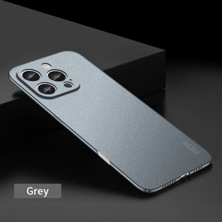 For iPhone 16 Pro MOFI Fandun Series Frosted PC Ultra-thin All-inclusive Phone Case(Gray) - iPhone 16 Pro Cases by MOFI | Online Shopping South Africa | PMC Jewellery | Buy Now Pay Later Mobicred