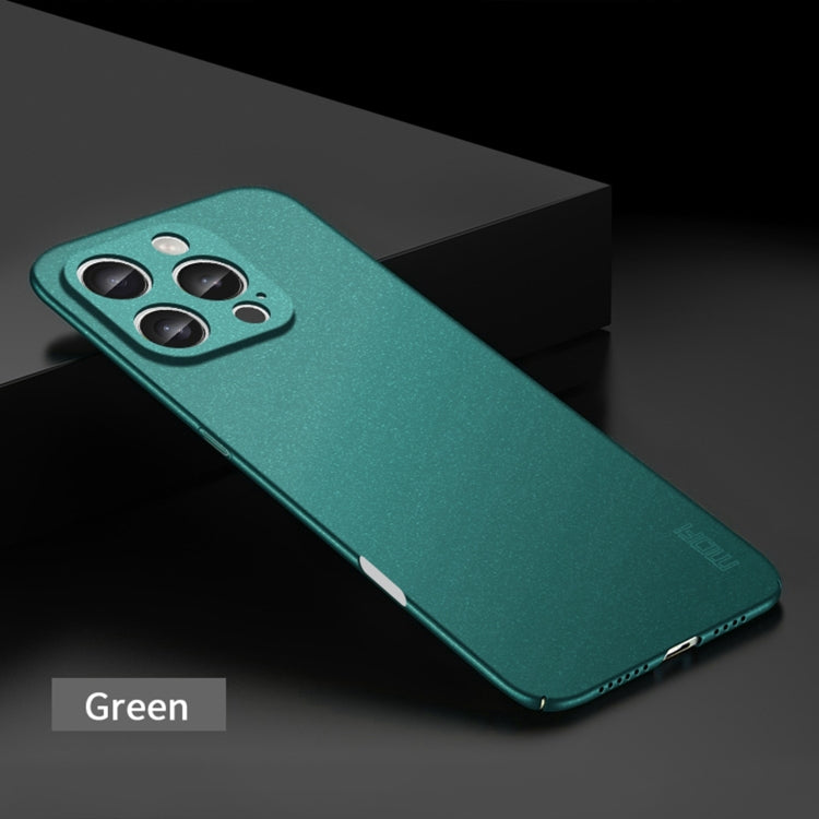 For iPhone 16 Pro Max MOFI Fandun Series Frosted PC Ultra-thin All-inclusive Phone Case(Green) - iPhone 16 Pro Max Cases by MOFI | Online Shopping South Africa | PMC Jewellery | Buy Now Pay Later Mobicred