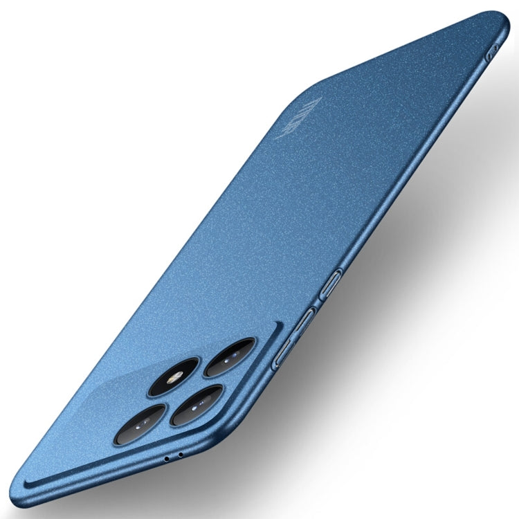 For Xiaomi Redmi K70 / K70 Pro MOFI Fandun Series Frosted PC Ultra-thin All-inclusive Phone Case(Blue) - K70 Pro Cases by MOFI | Online Shopping South Africa | PMC Jewellery | Buy Now Pay Later Mobicred