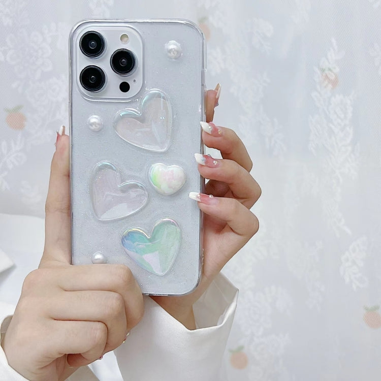 For iPhone 14 Pro Max Love Epoxy TPU Phone Case(Pink) - free shipping - PMC TechLife - Order now!