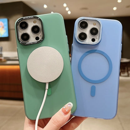 For iPhone 11 Frosted PC MagSafe TPU Phone Case(Blue) - iPhone 11 Cases by PMC Jewellery | Online Shopping South Africa | PMC Jewellery