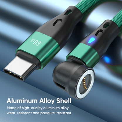 ENKAY PD60W Type-C to Type-C / 8 Pin Magnetic 540 Degrees Rotating Fast Charging Cable, Length:1m(Green) - Charging Cable & Head by ENKAY | Online Shopping South Africa | PMC Jewellery | Buy Now Pay Later Mobicred