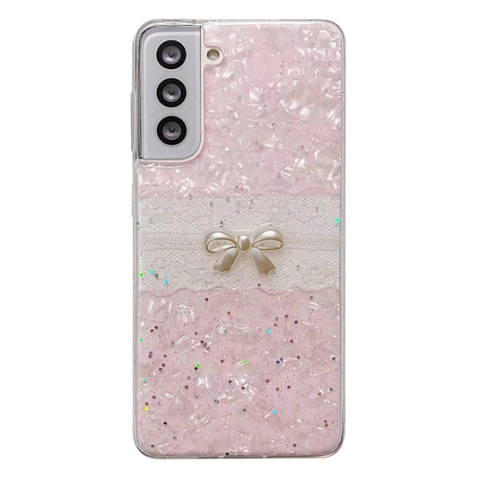 For Samsung Galaxy S23 5G Shell Pattern Bow TPU Phone Protective Case(Pink) - Galaxy S23 5G Cases by PMC Jewellery | Online Shopping South Africa | PMC Jewellery