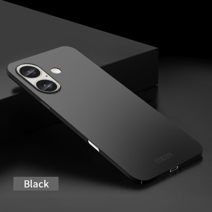 For iPhone 16 Plus MOFI Frosted PC Ultra-thin Hard Phone Case(Black) - iPhone 16 Plus Cases by MOFI | Online Shopping South Africa | PMC Jewellery | Buy Now Pay Later Mobicred