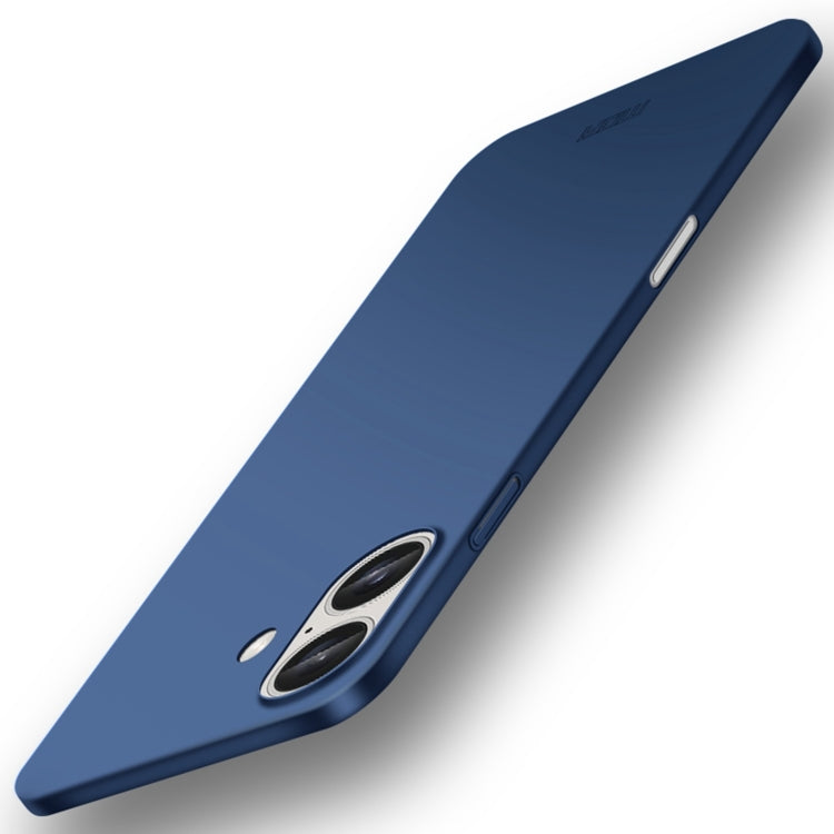 For iPhone 16 Plus MOFI Frosted PC Ultra-thin Hard Phone Case(Blue) - iPhone 16 Plus Cases by MOFI | Online Shopping South Africa | PMC Jewellery | Buy Now Pay Later Mobicred