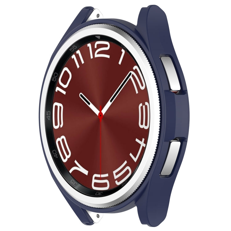 For Samsung Galaxy Watch 6 Classic 47mm Half Coverage Hollow PC Watch Protective Case(Midnight Blue) - free shipping - PMC TechLife - Order now!