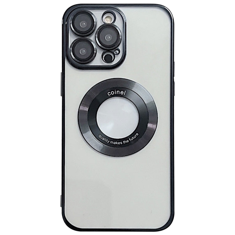 For iPhone 16 Pro Max Electroplating Magsafe TPU Phone Case(Black) - iPhone 16 Pro Max Cases by PMC TechLife | Online Shopping South Africa | PMC TechLife | Buy Now Pay Later Mobicred