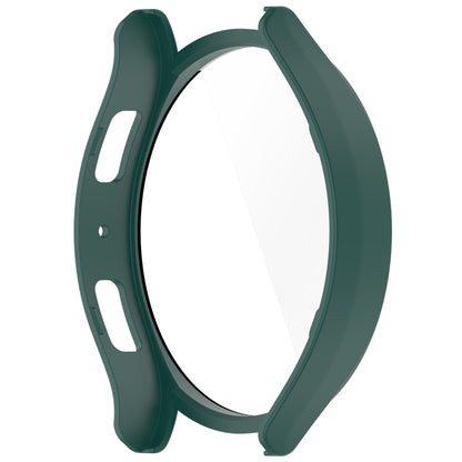 For Samsung Galaxy Watch6 40mm PC + Tempered Film Integrated Watch Protective Case(Green) - Watch Cases by PMC Jewellery | Online Shopping South Africa | PMC Jewellery