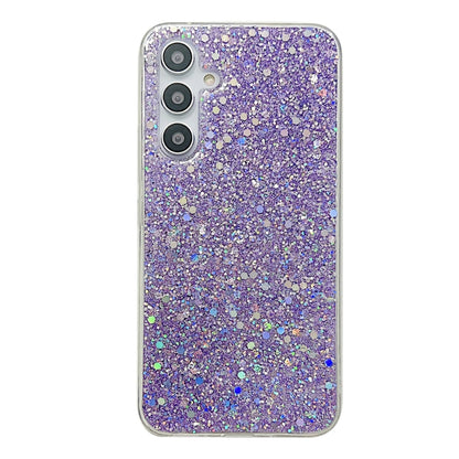 For Samsung Galaxy S24 5G Glitter Sequins Epoxy TPU Phone Case(Purple) - Galaxy S24 5G Cases by PMC Jewellery | Online Shopping South Africa | PMC Jewellery