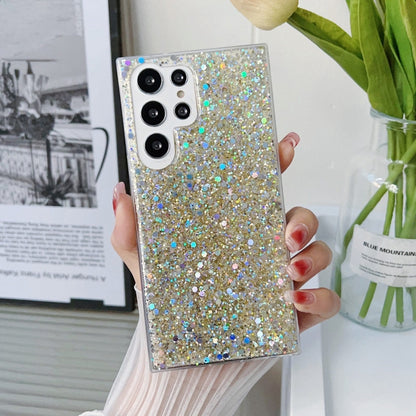 For Samsung Galaxy S24 5G Glitter Sequins Epoxy TPU Phone Case(Gold) - Galaxy S24 5G Cases by PMC Jewellery | Online Shopping South Africa | PMC Jewellery