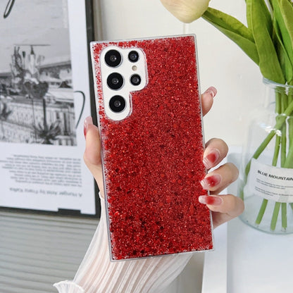 For Samsung Galaxy S24+ 5G Glitter Sequins Epoxy TPU Phone Case(Red) - Galaxy S24+ 5G Cases by PMC Jewellery | Online Shopping South Africa | PMC Jewellery