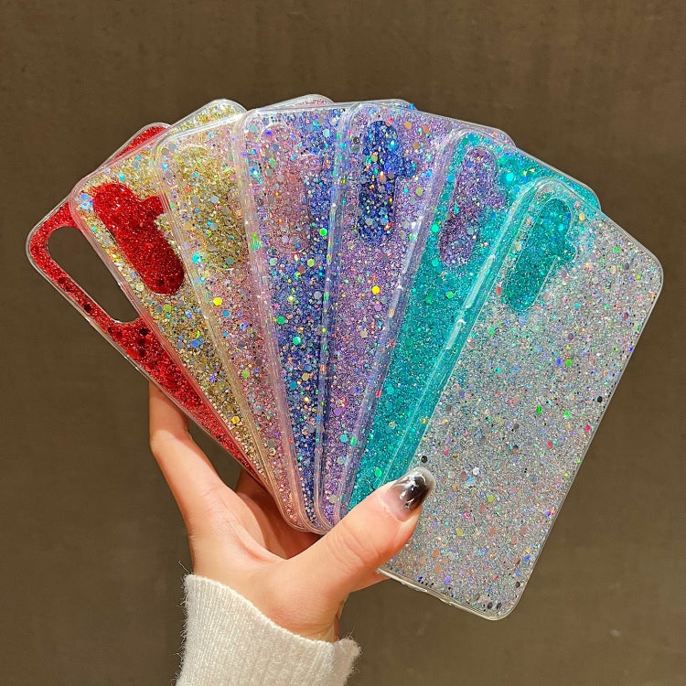 For Samsung Galaxy S24+ 5G Glitter Sequins Epoxy TPU Phone Case(Purple) - Galaxy S24+ 5G Cases by PMC TechLife | Online Shopping South Africa | PMC TechLife