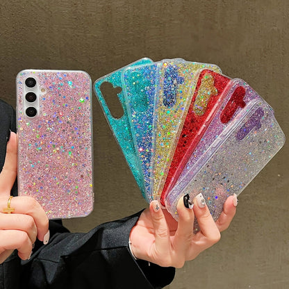 For Samsung Galaxy S24 5G Glitter Sequins Epoxy TPU Phone Case(Green) - Galaxy S24 5G Cases by PMC Jewellery | Online Shopping South Africa | PMC Jewellery